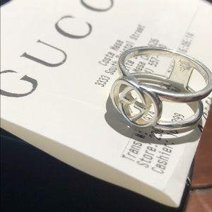 Gucci Silver Ring Size 8 (unisex)
